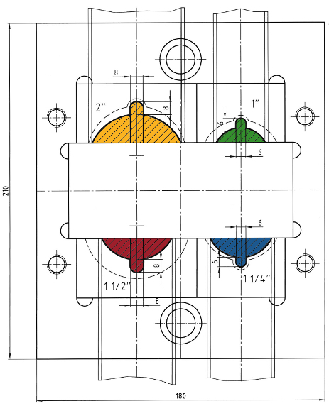 4-station pipe notching attachment