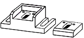 die holder and oblong die, longitudinal