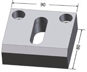 offset oblong die 317