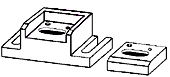 die holder and oblong die, transverse