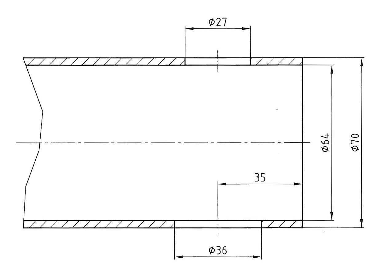 opposing hole arrangement