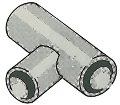 90° pipe connection